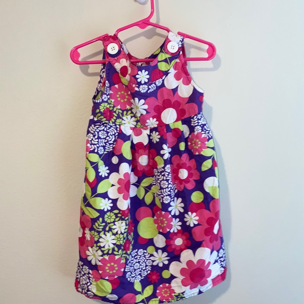 Okie dokie girls floral print dress